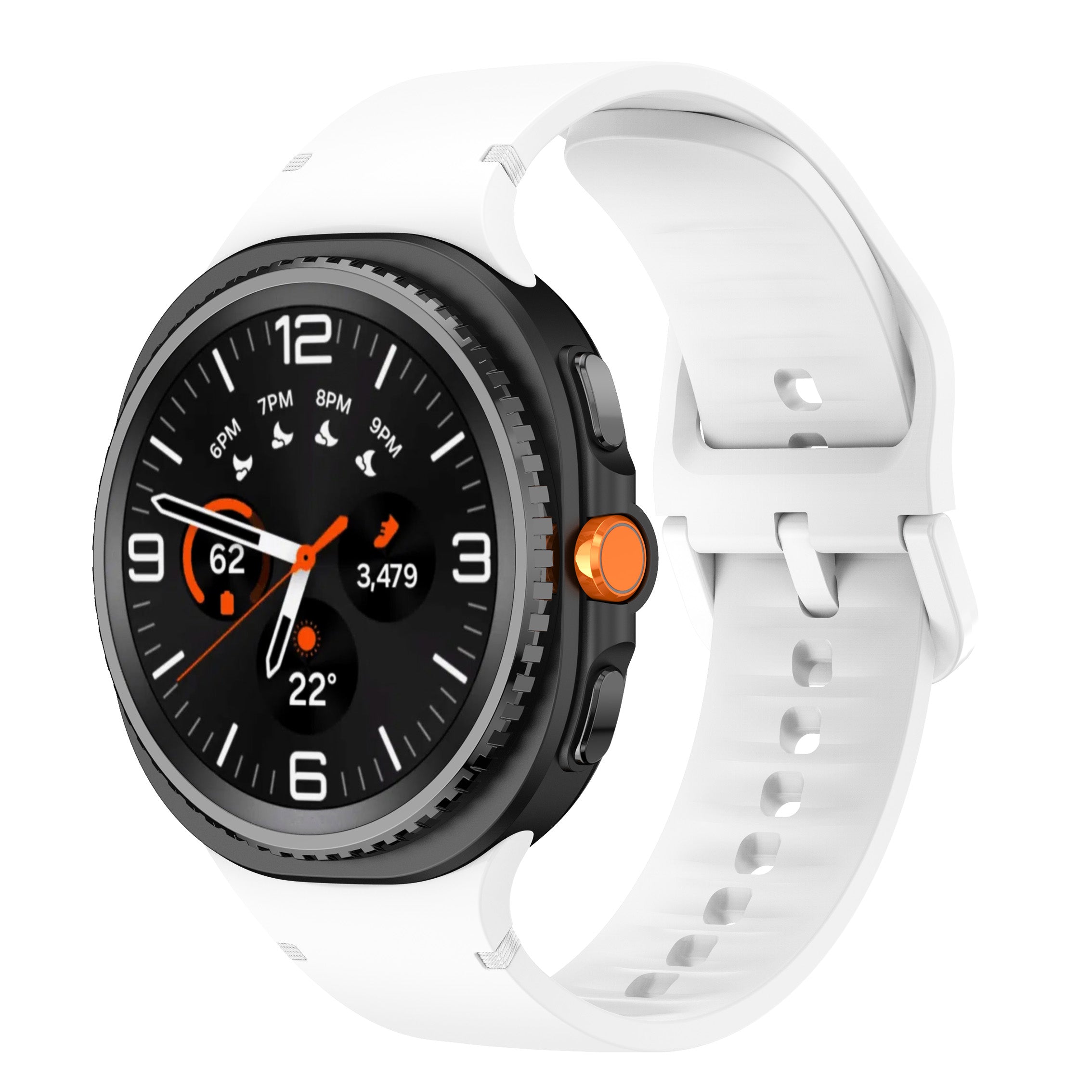 Samsung Galaxy Watch 8 - 40mm Silicone Strap (White)