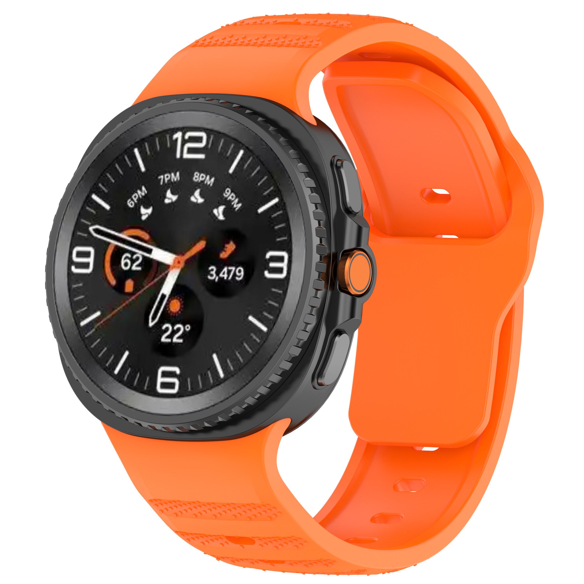 Bracelet silicone Outdoor Samsung Galaxy Watch 8 Classic (orange)