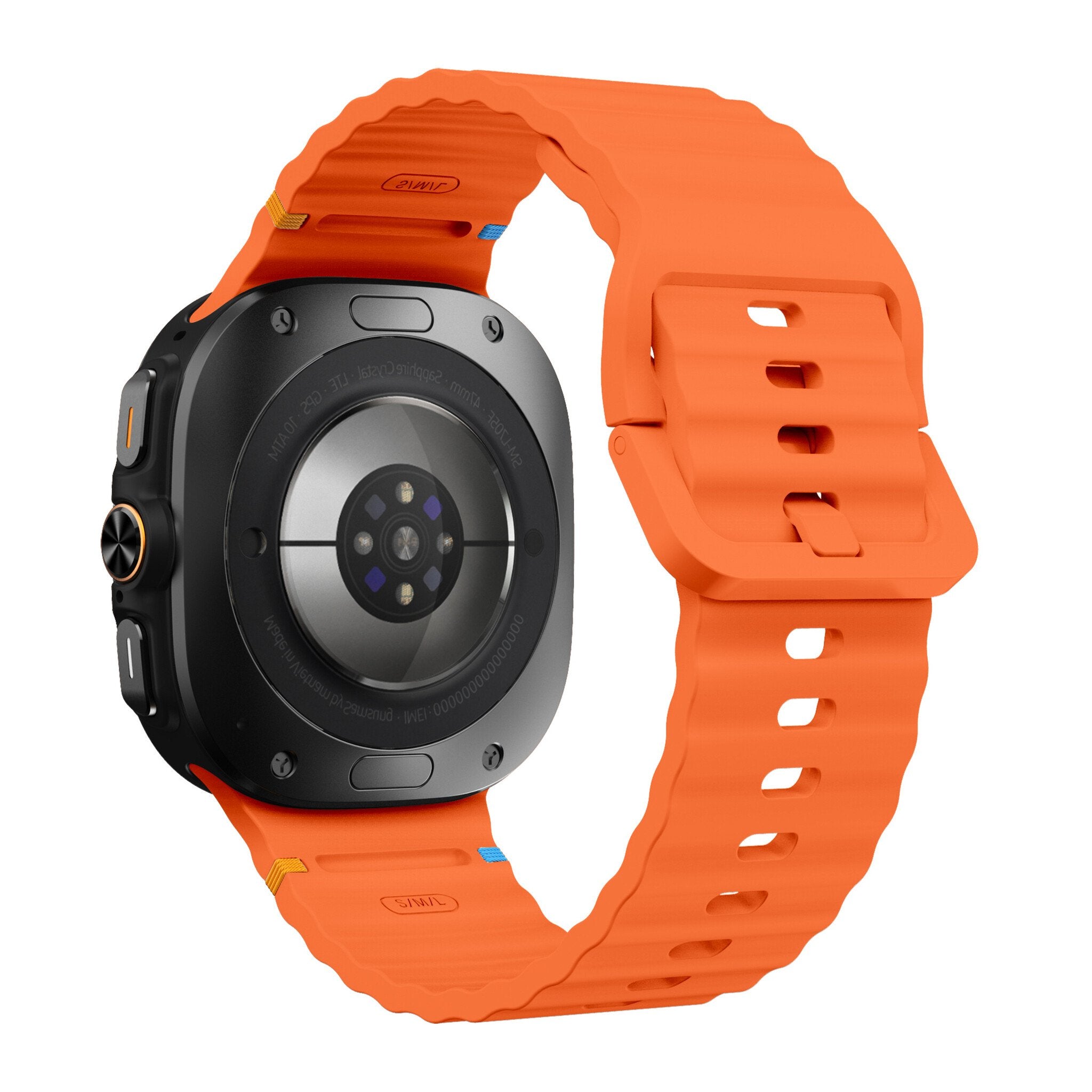 Samsung Galaxy Watch Ultra Wave Silicone Band (Orange)