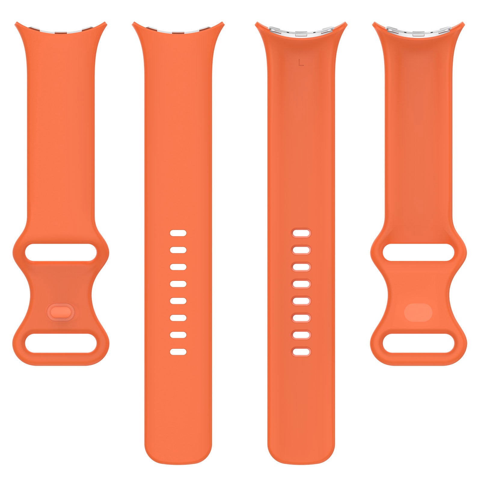 Bracelet silicone classique Google Pixel Watch 4 - 45mm (orange)