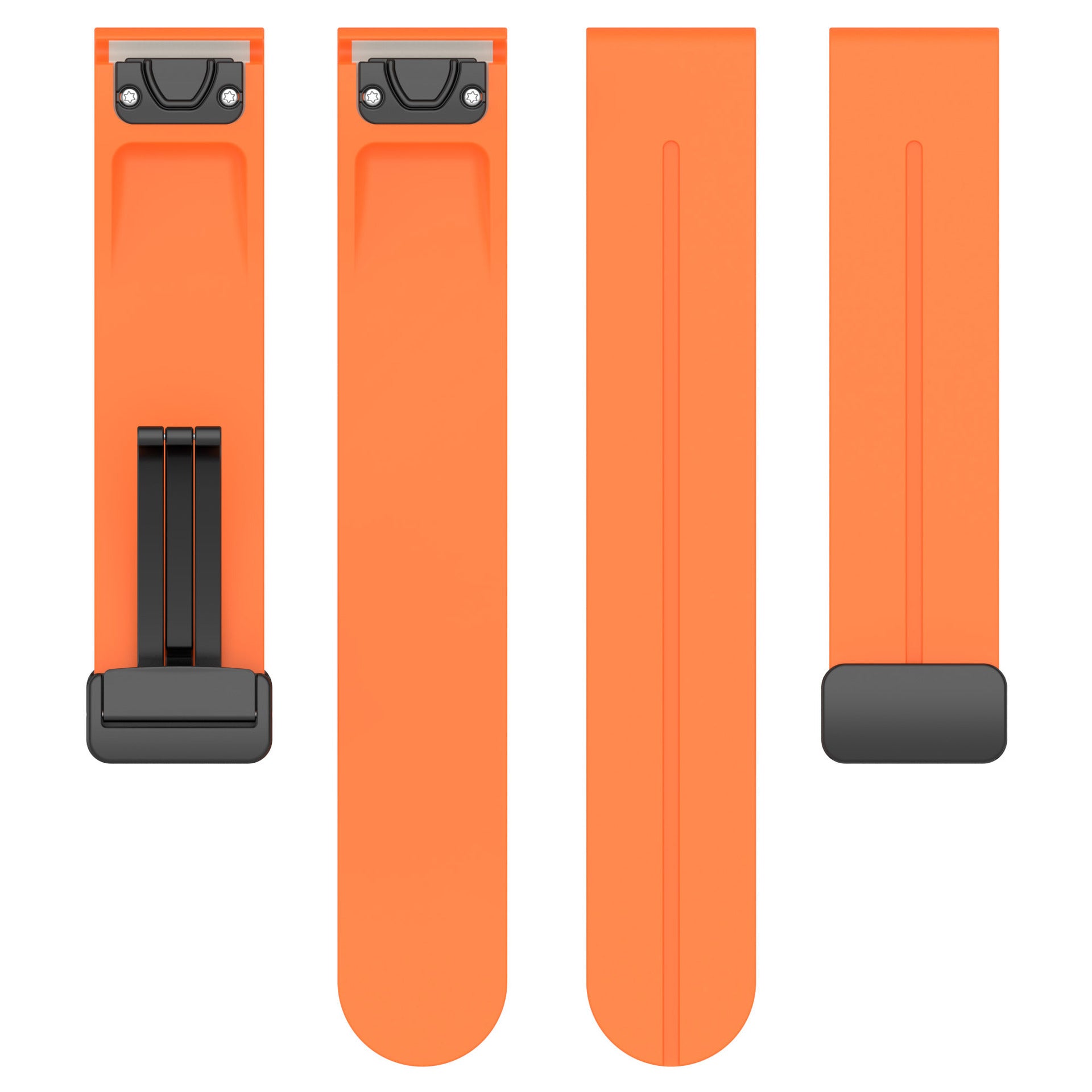 Garmin Epix Pro (Gen 2) 51mm D-Buckle Silicone Strap (Orange)