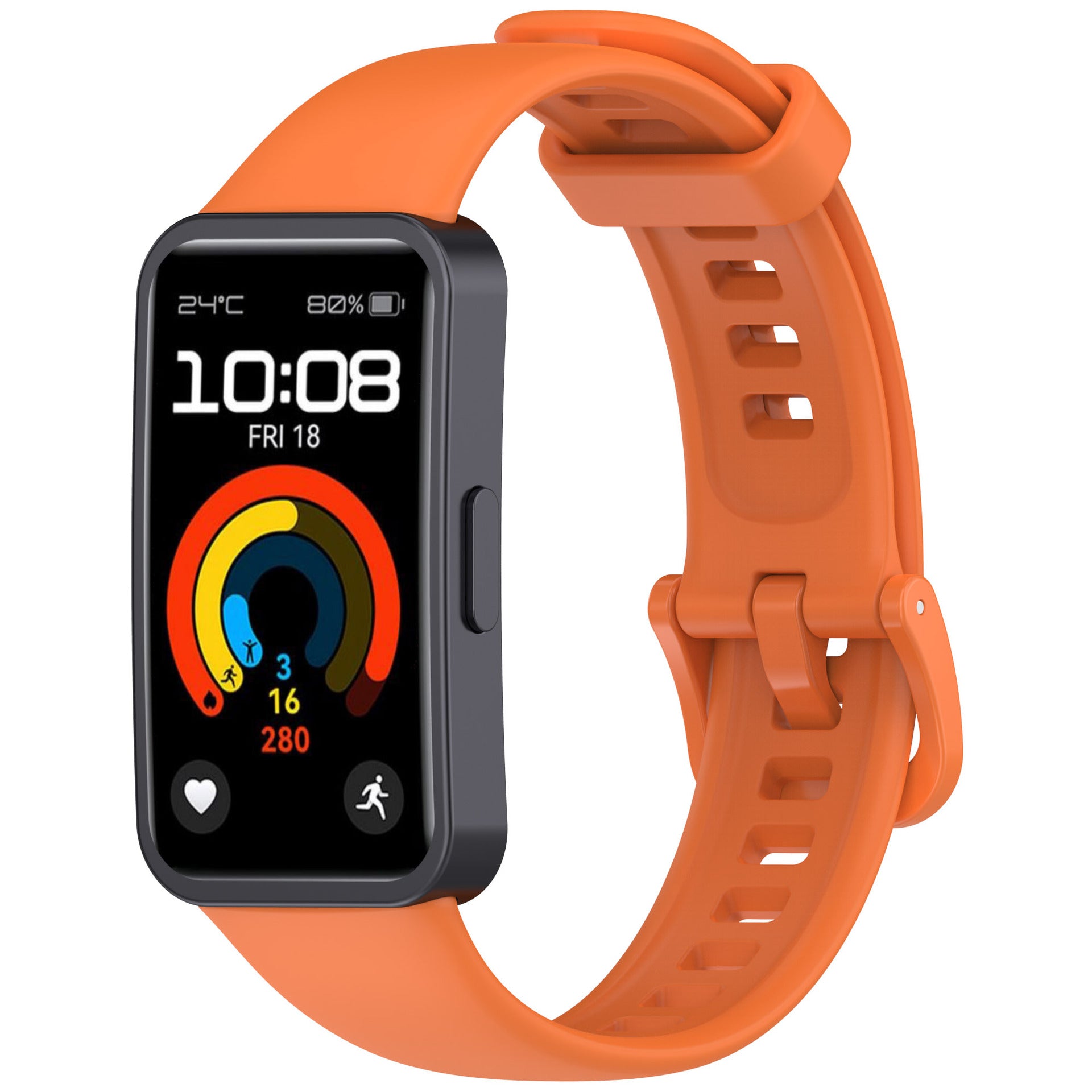 Huawei Band 10 Silicone Classic Strap (Orange)