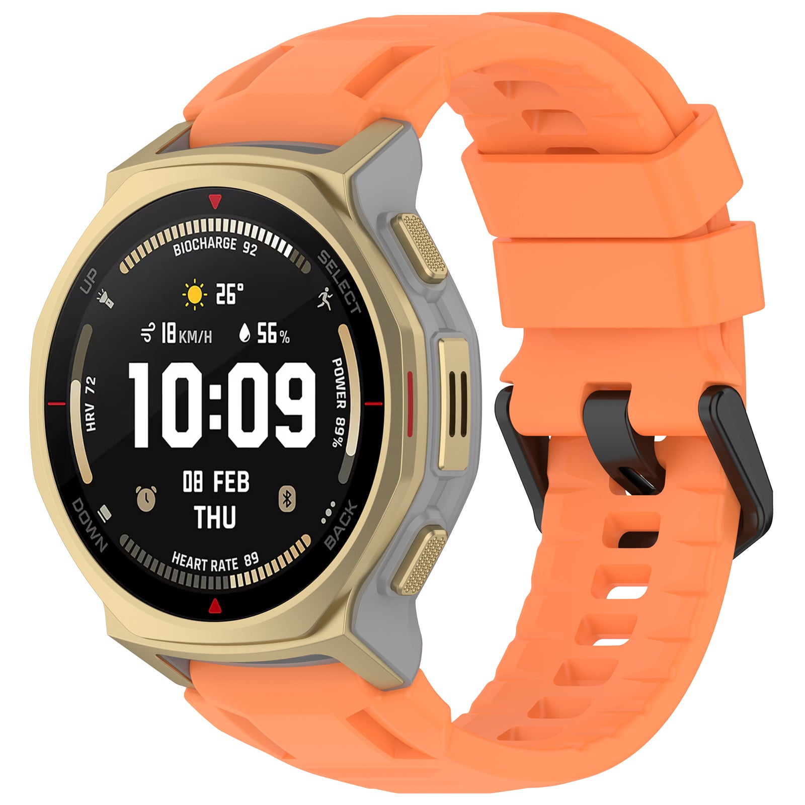 Amazfit T-Rex 3 Pro - 44mm Silicone Strap (Orange)