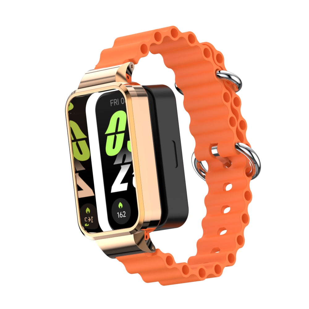Bracelet silicone Ocean Xiaomi Smart Band 9 Active (orange)