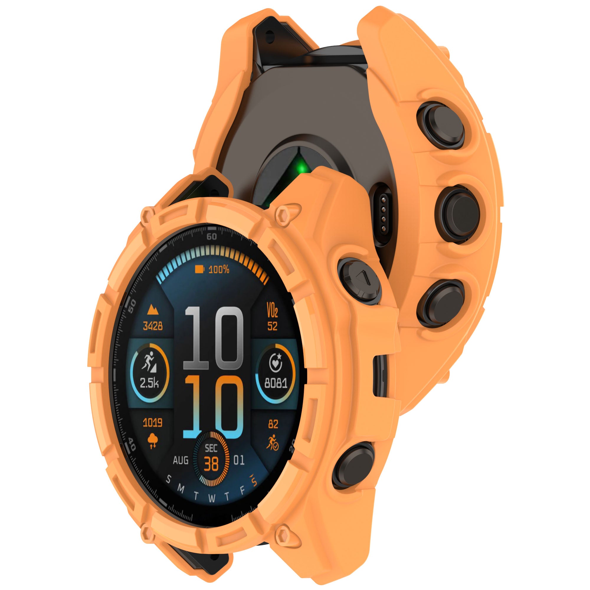 Garmin Quatix 8 - 47mm Rugged TPU Case (Orange)