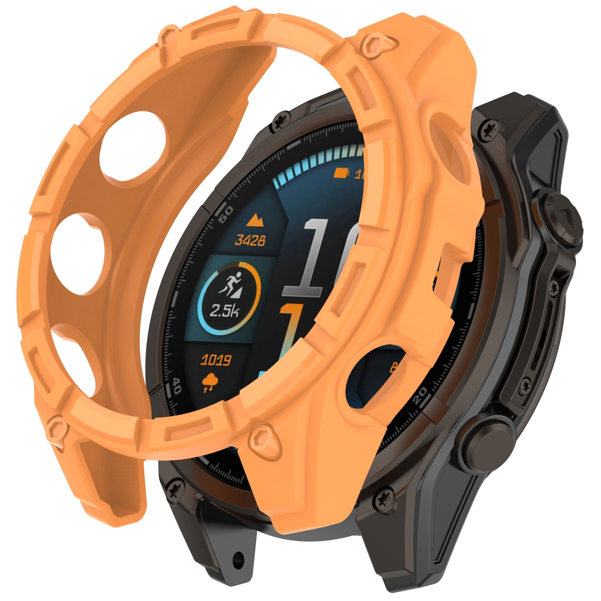 Garmin Quatix 8 - 47mm Rugged TPU Case (Orange)
