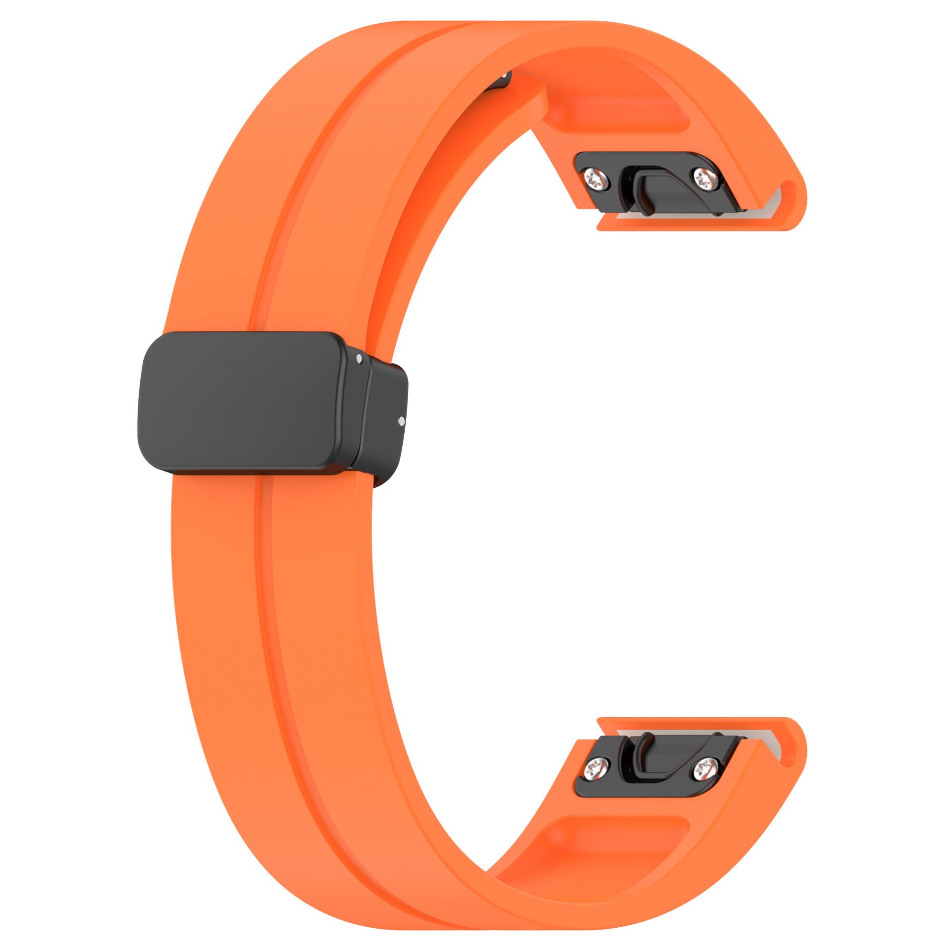 Garmin Epix Pro (Gen 2) 51mm D-Buckle Silicone Strap (Orange)