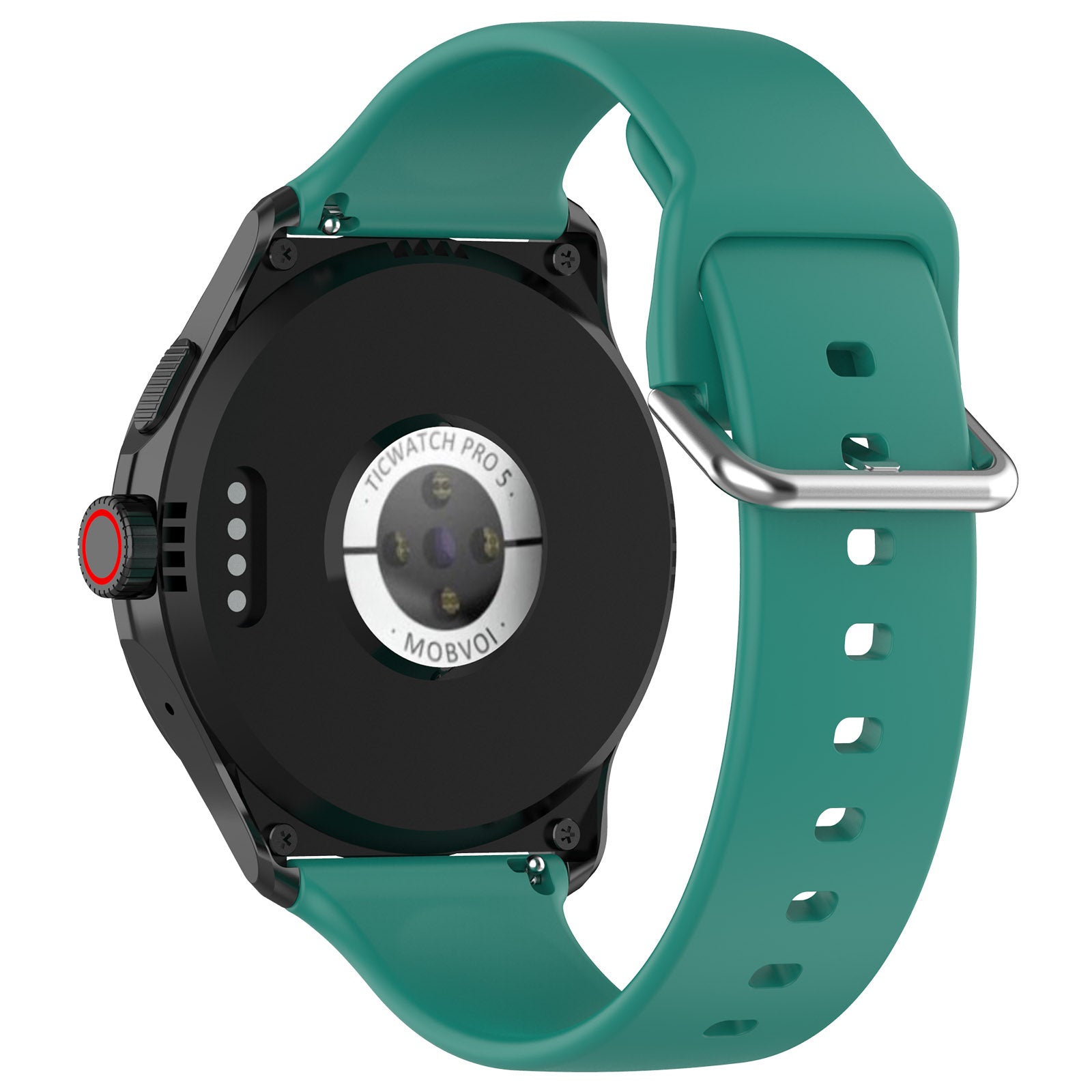 TicWatch Pro 5 Enduro Silicone Buckle Strap (Viridian)