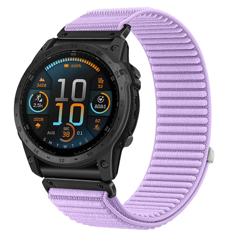Bracelet nylon ondulé Garmin Descent Mk2s (mauve)