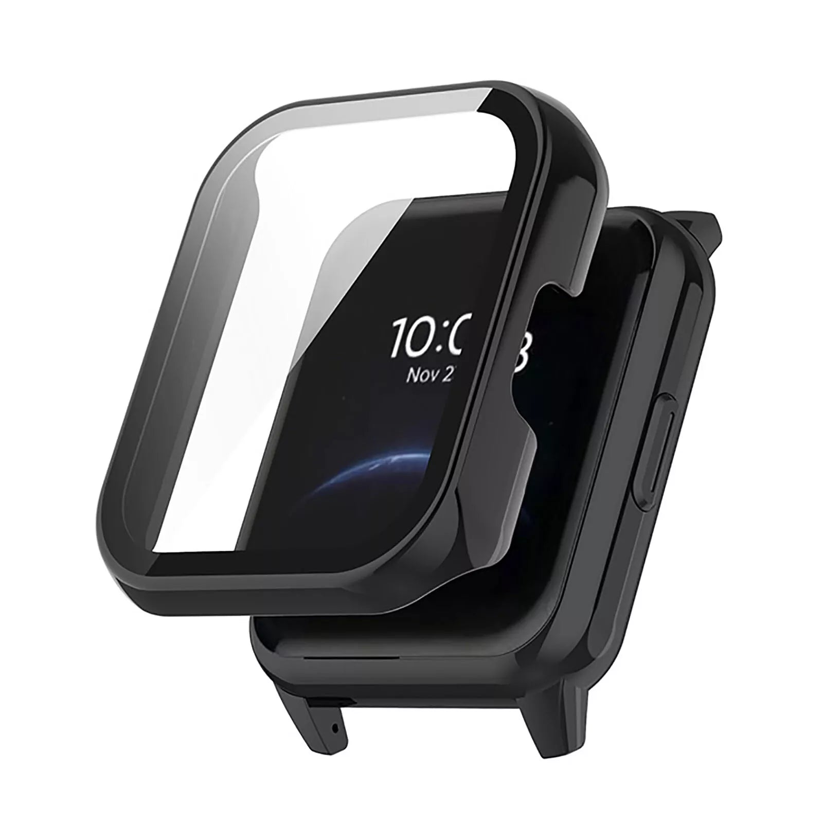 Coque rigide Redmi Watch 2 avec verre (noir)