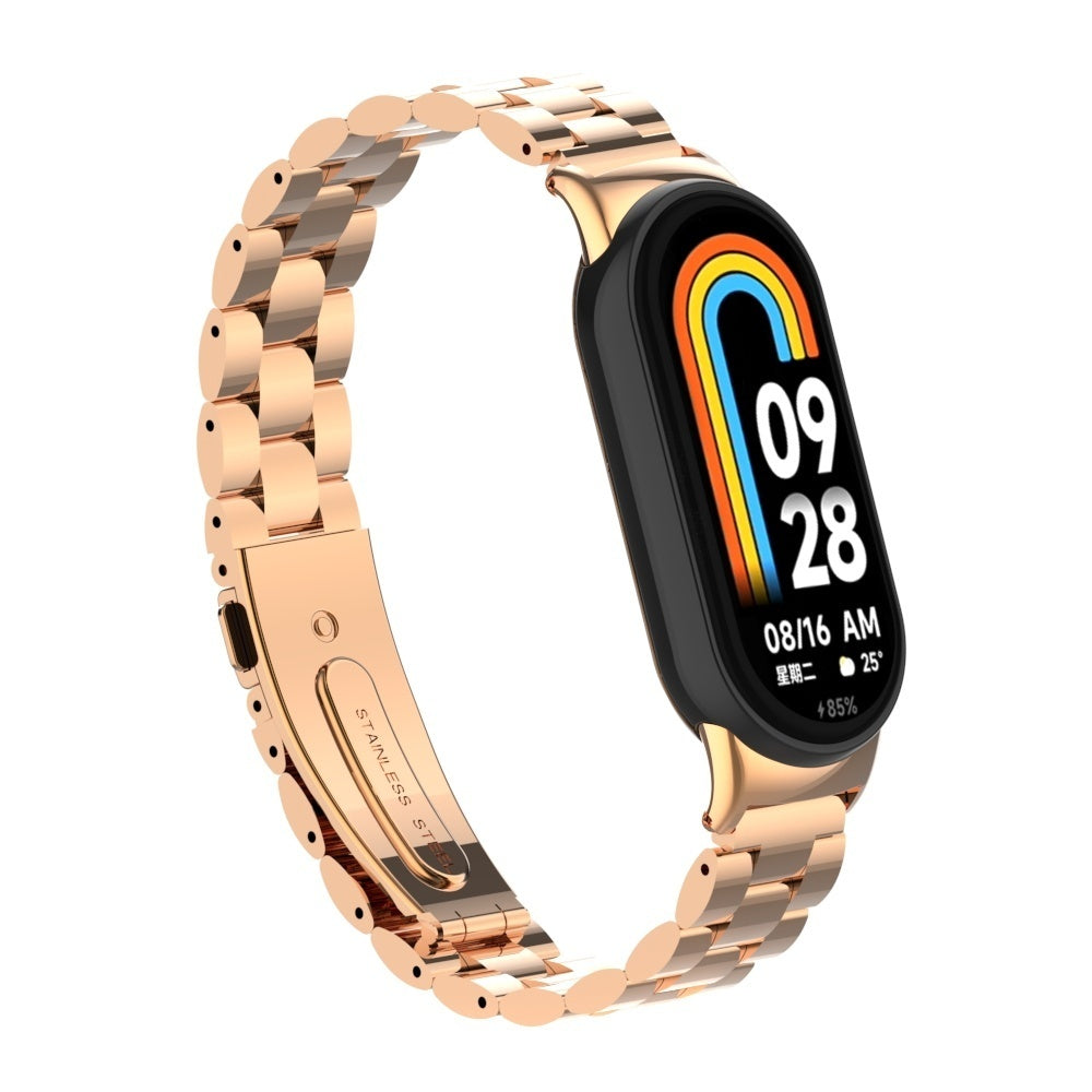 Bracelet acier Xiaomi Smart Band 10 (rose/or)