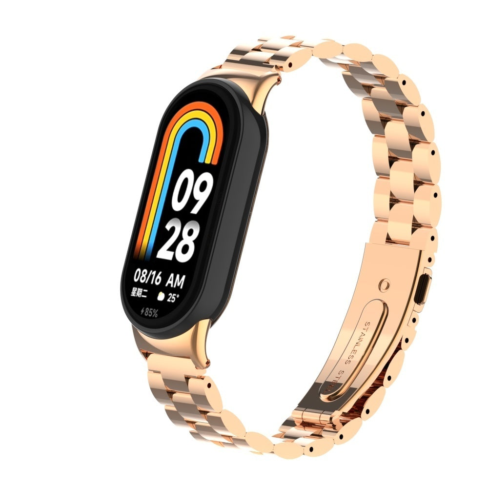 Bracelet acier Xiaomi Smart Band 10 (rose/or)