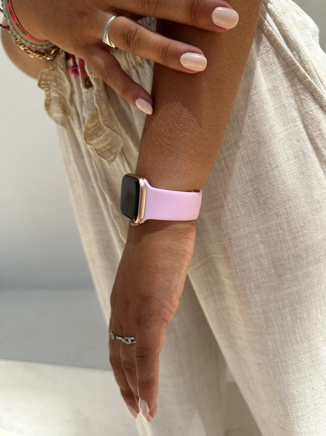 Bracelet silicone xoxo Wildhearts Apple Watch (rose vif)