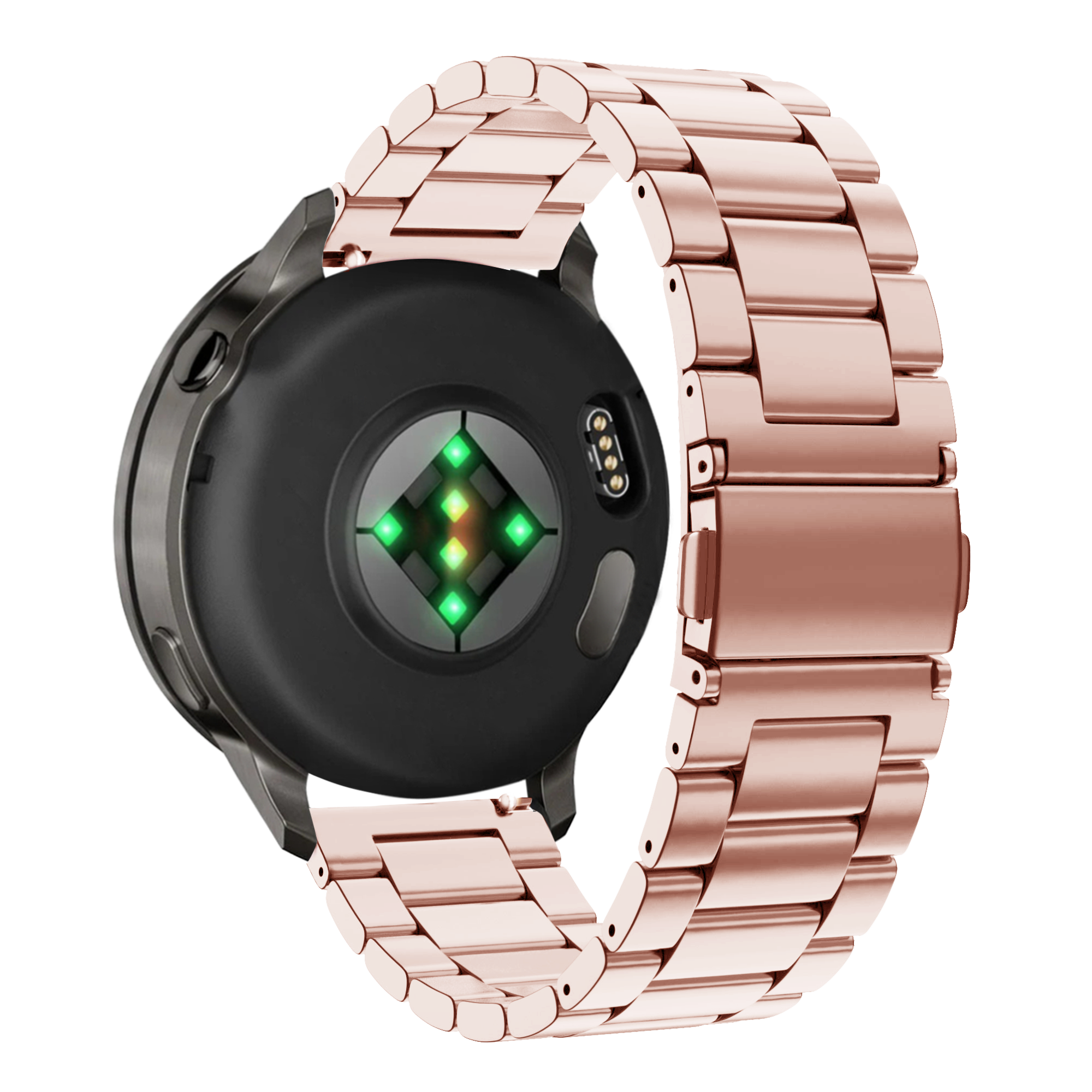Bandz Bracelet acier 'Classic' Garmin Vivomove Trend (rose)