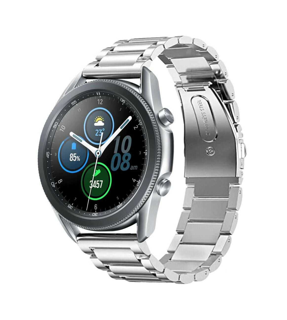 Samsung Galaxy Watch 45mm Titanium Strap (Silver)