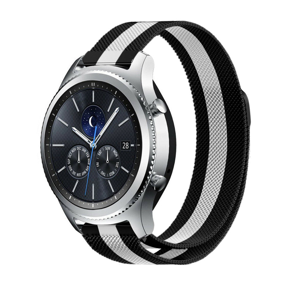 Samsung Gear S3 Milanese Strap (Black/White)