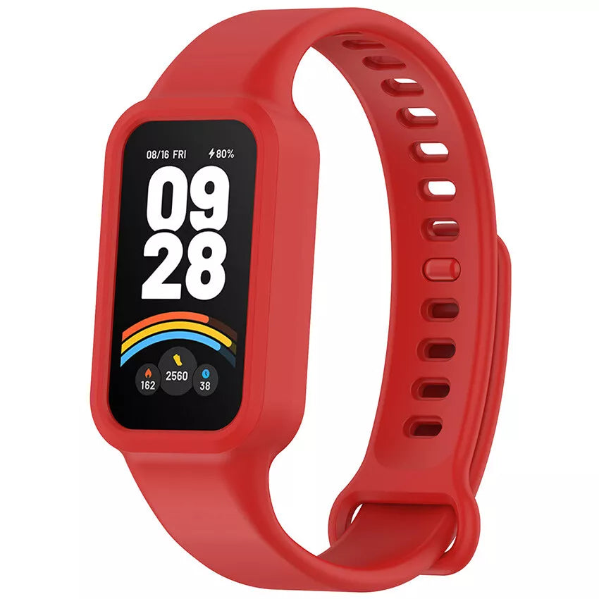 Bracelet silicone Xiaomi Smart Band 9 Active (rouge)
