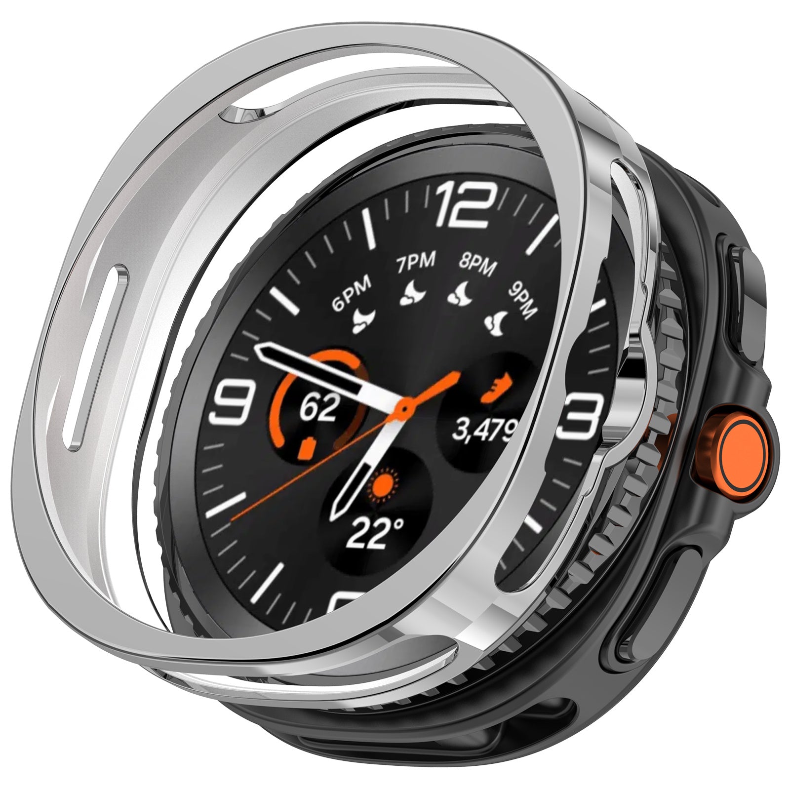 Funda TPU Samsung Galaxy Watch 8 Classic (argent)