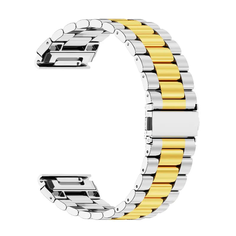 Bracelet acier premium Garmin Fenix 5s/6s (argent/or)