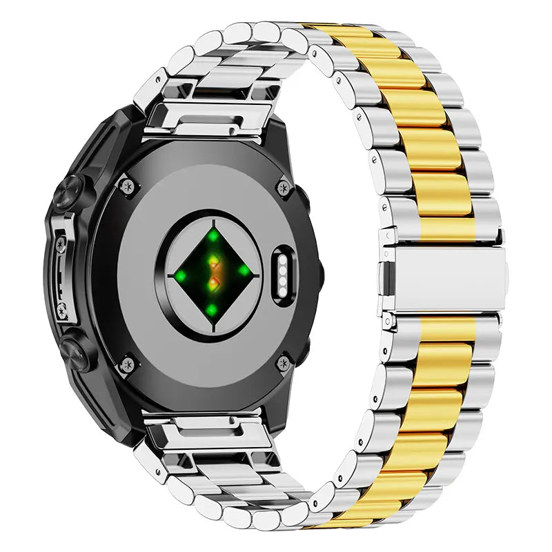 Bracelet acier premium Garmin Fenix 5s/6s (argent/or)