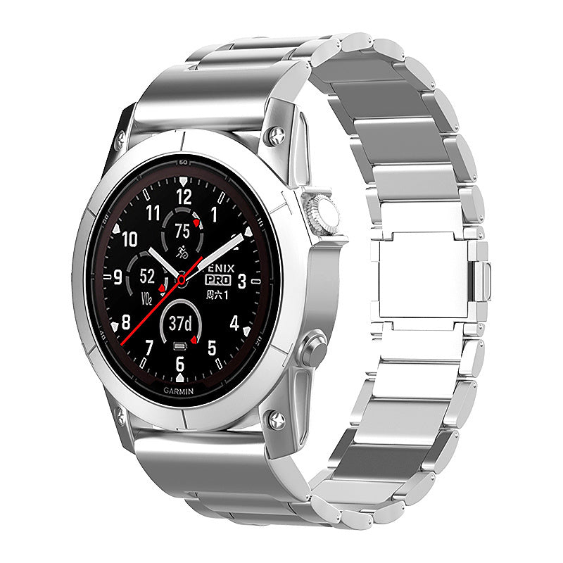 Bracelet titane magnétique Garmin Instinct (argent)