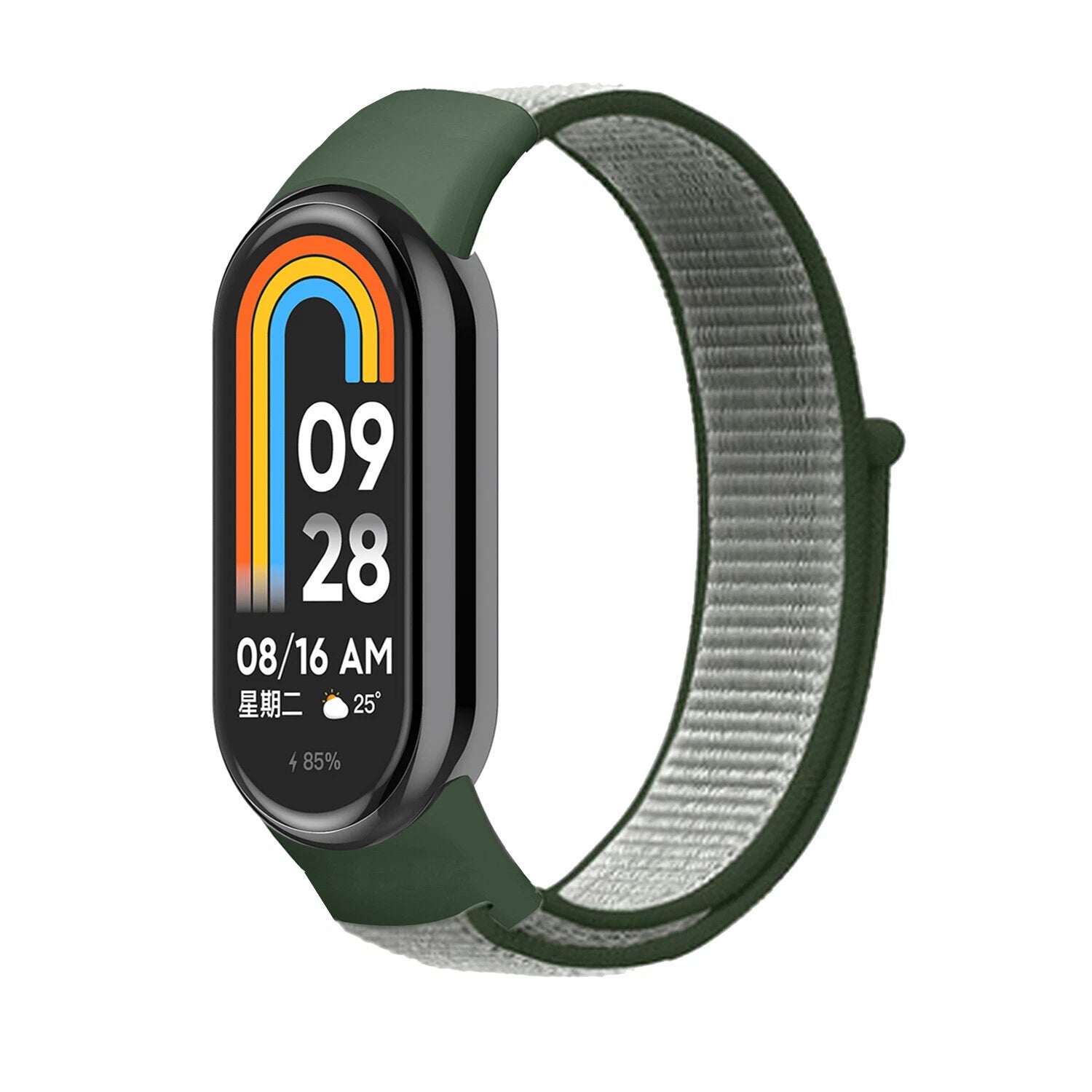 Bracelet en nylon Xiaomi Smart Band 9 (vert olive)