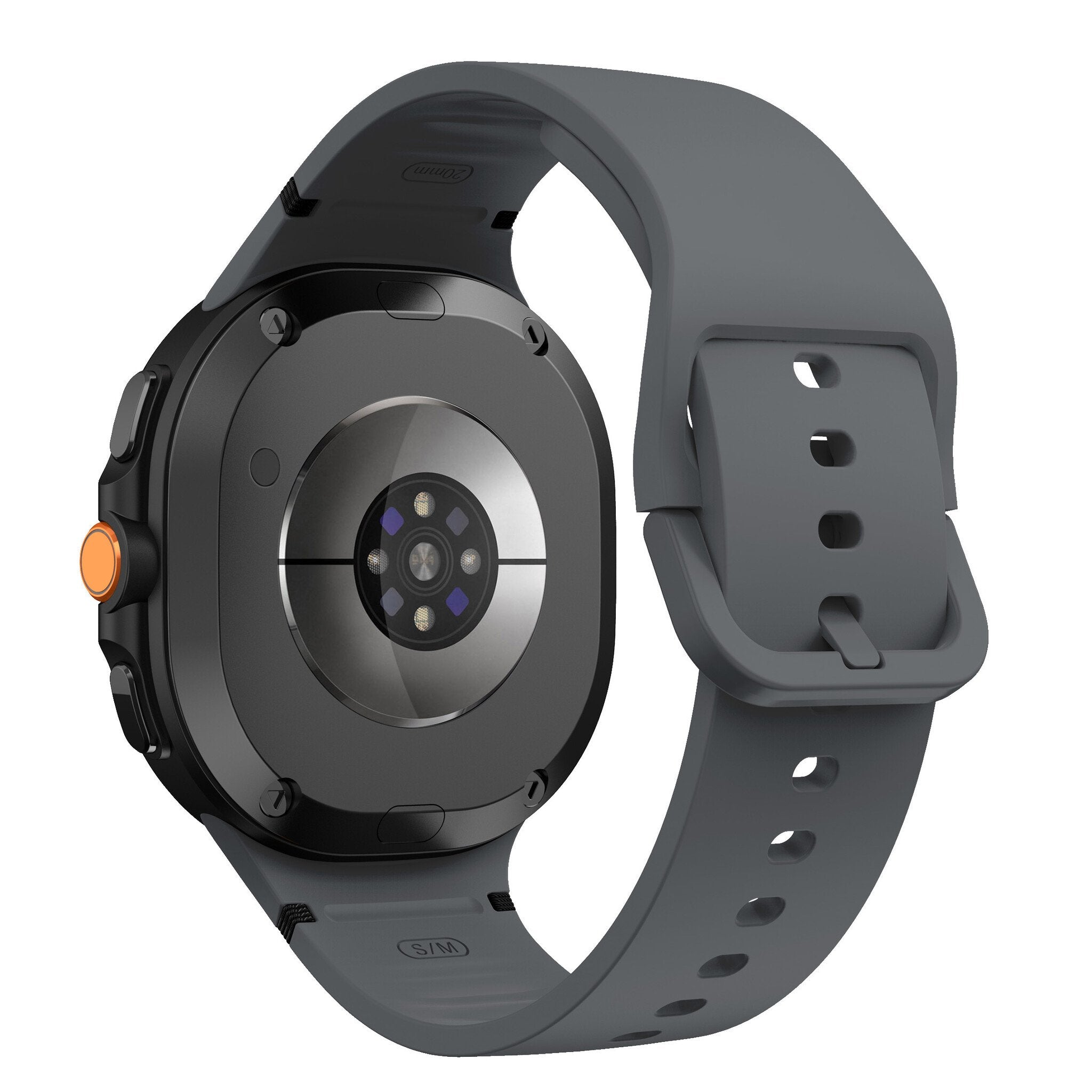 Bracelet silicone Samsung Galaxy Watch 8 - 44mm (gris foncé)