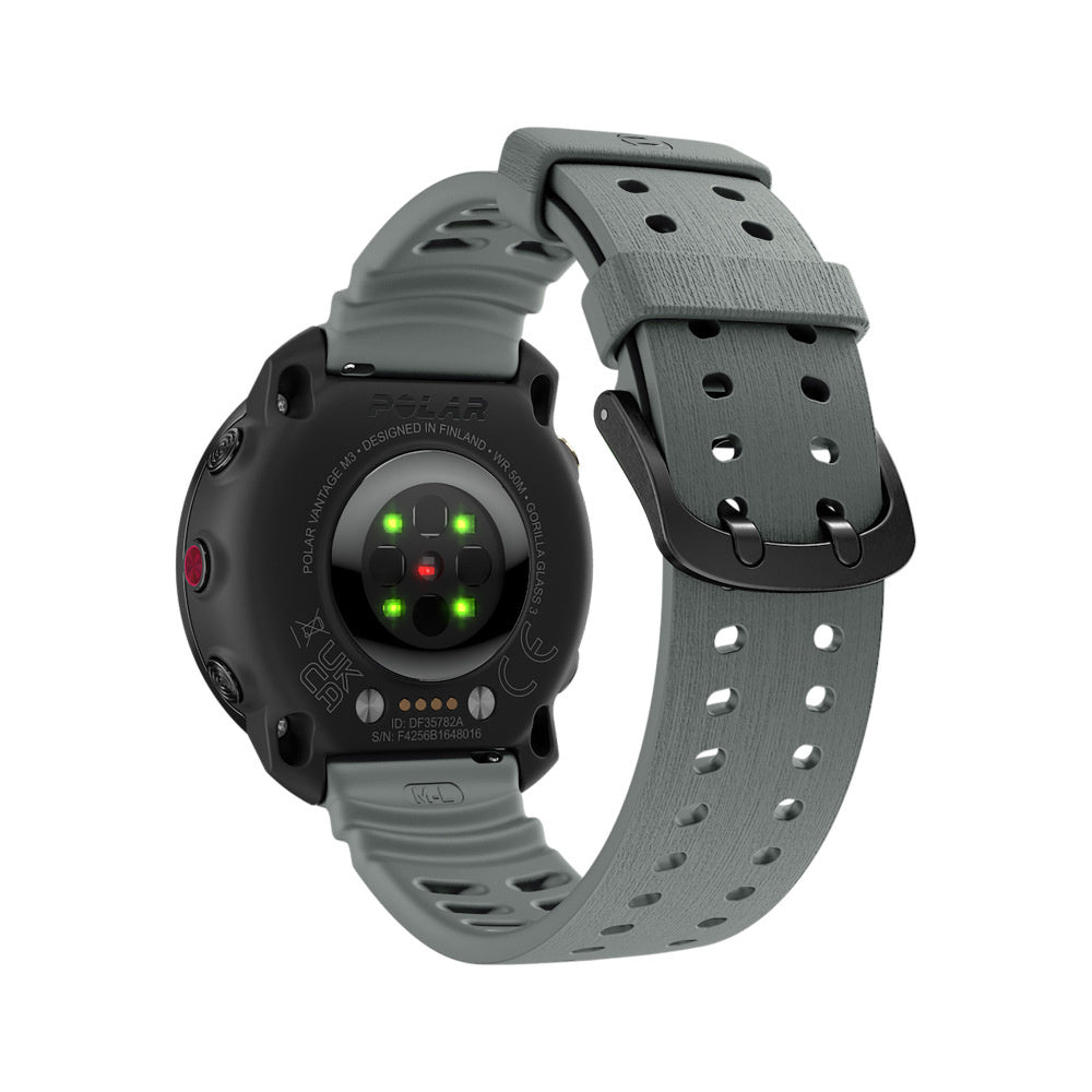 Polar Grit X2 Pro Silicone Grain Strap (Dark Grey)
