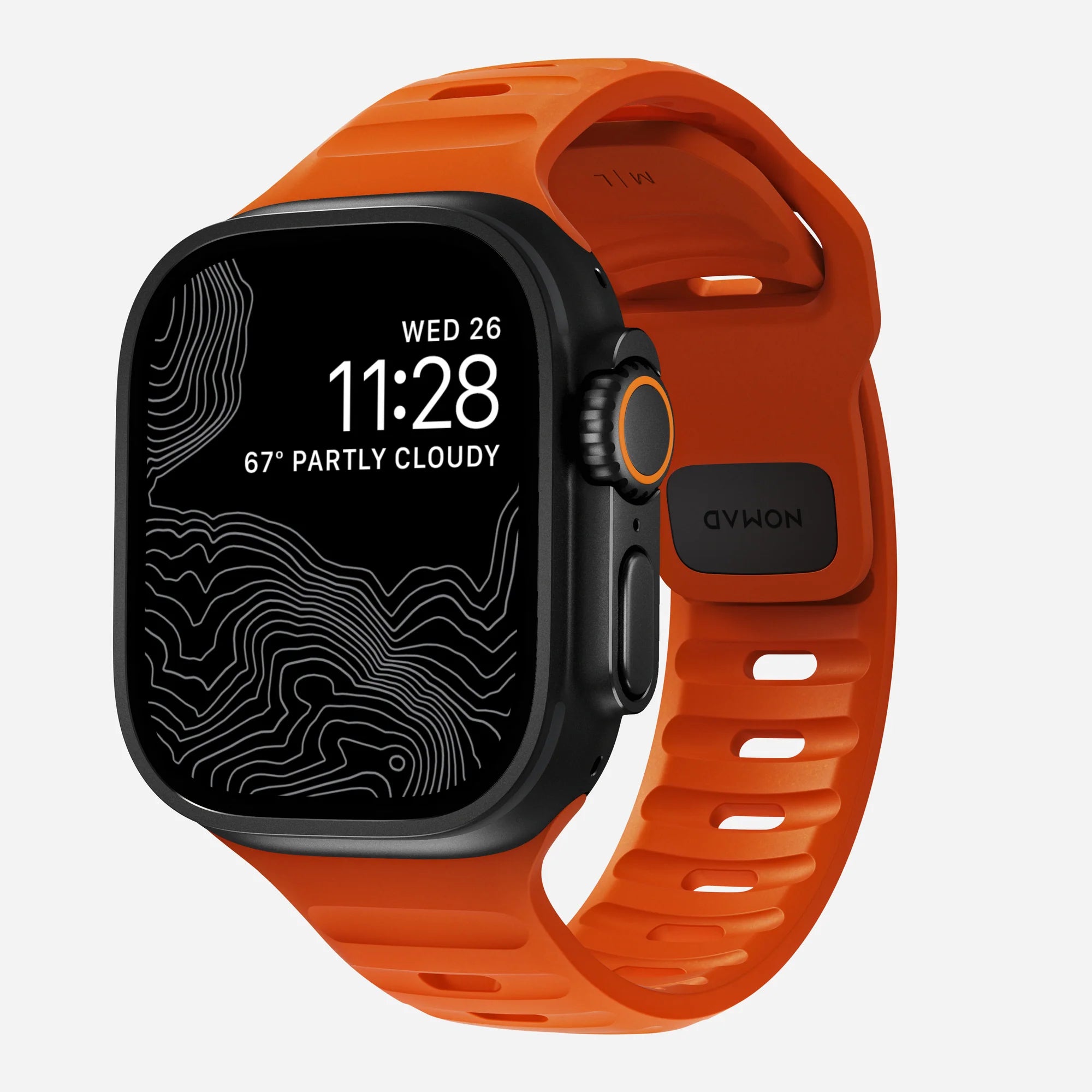 Nomad Bracelet silicone sport Apple Watch (ultra orange)