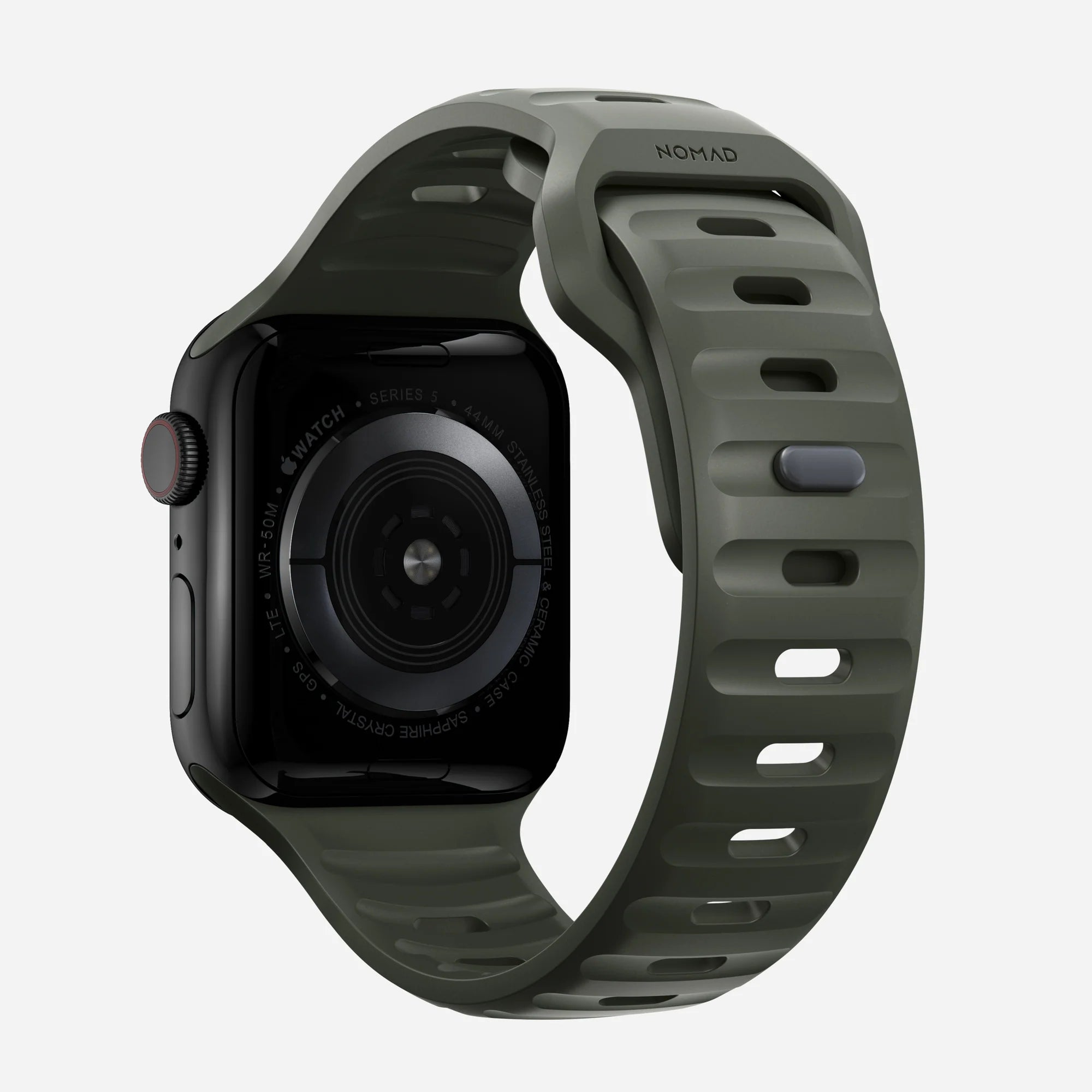 Nomad Bracelet silicone sport Apple Watch (vert cendré)