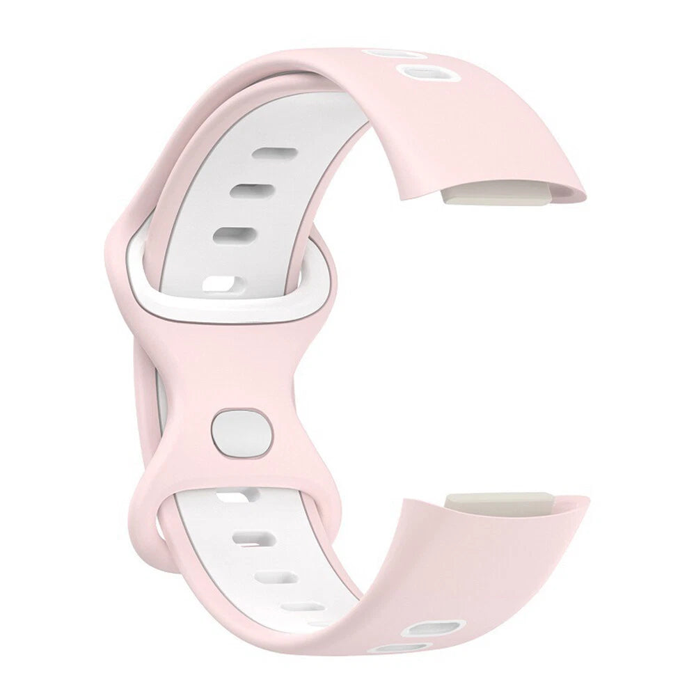 Bracelet sport Fitbit Charge 5 (rose/blanc)
