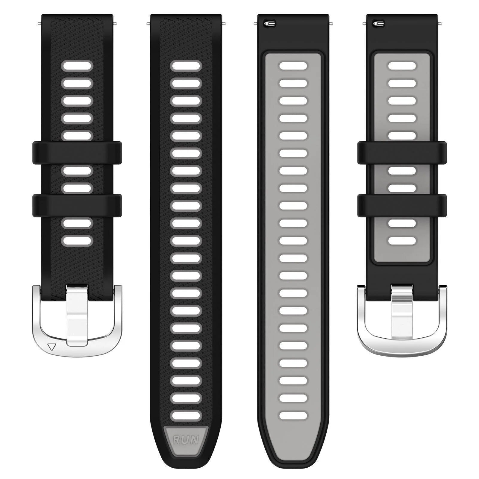 Garmin Vivoactive 6 Sport Buckle Strap (Black/Grey)