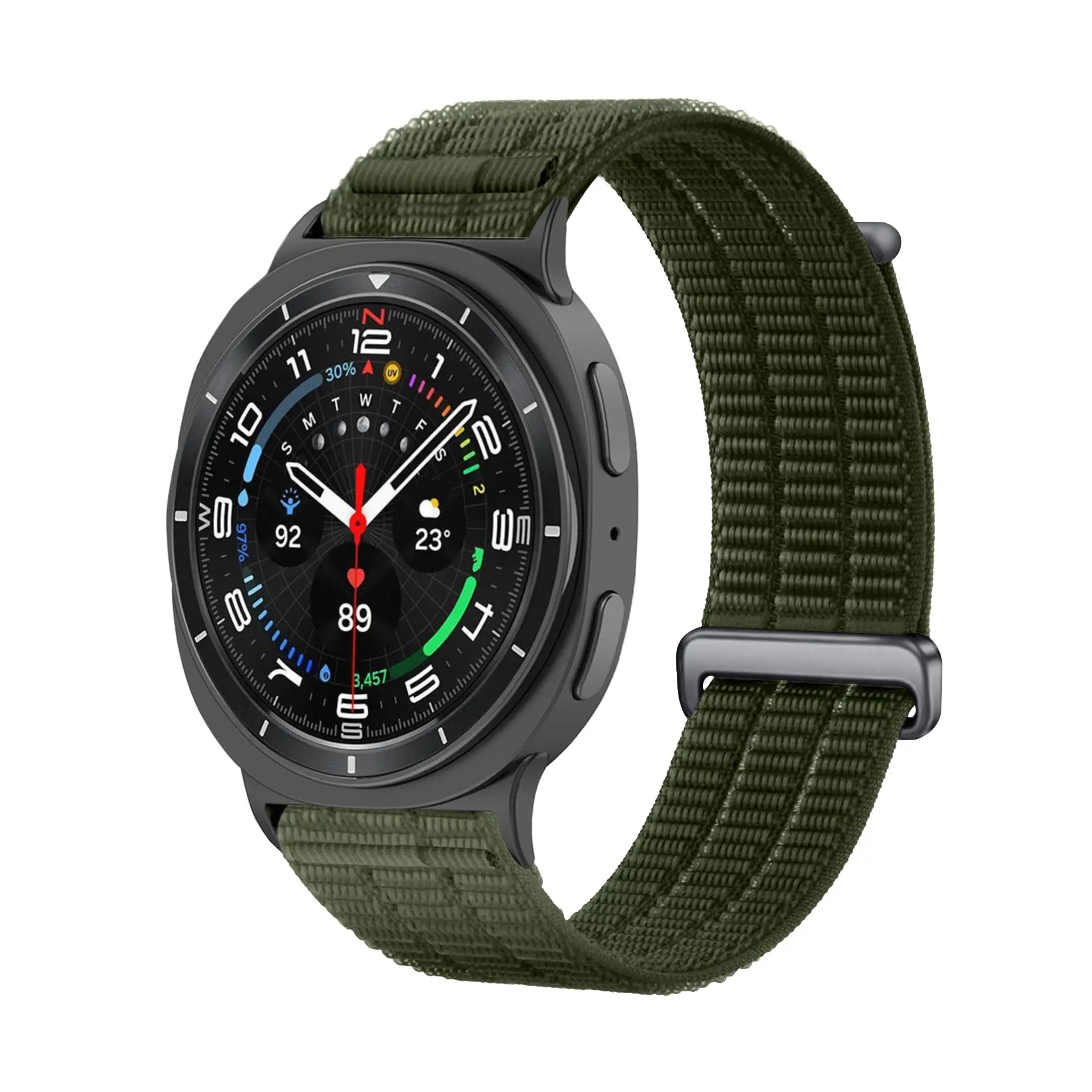 Bracelet nylon air Samsung Galaxy Watch 8 - 44mm (vert foncé)