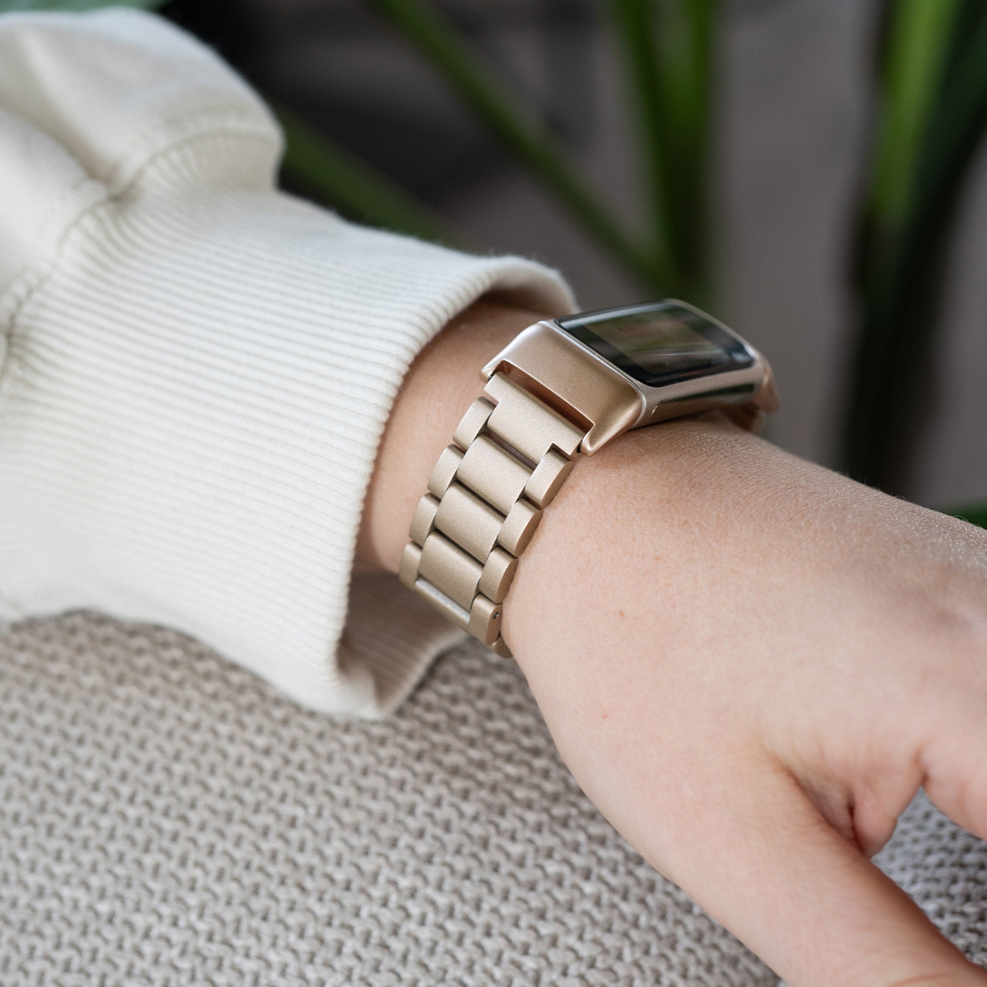 Bracelet acier inoxydable Fitbit Charge 5 (champagne)