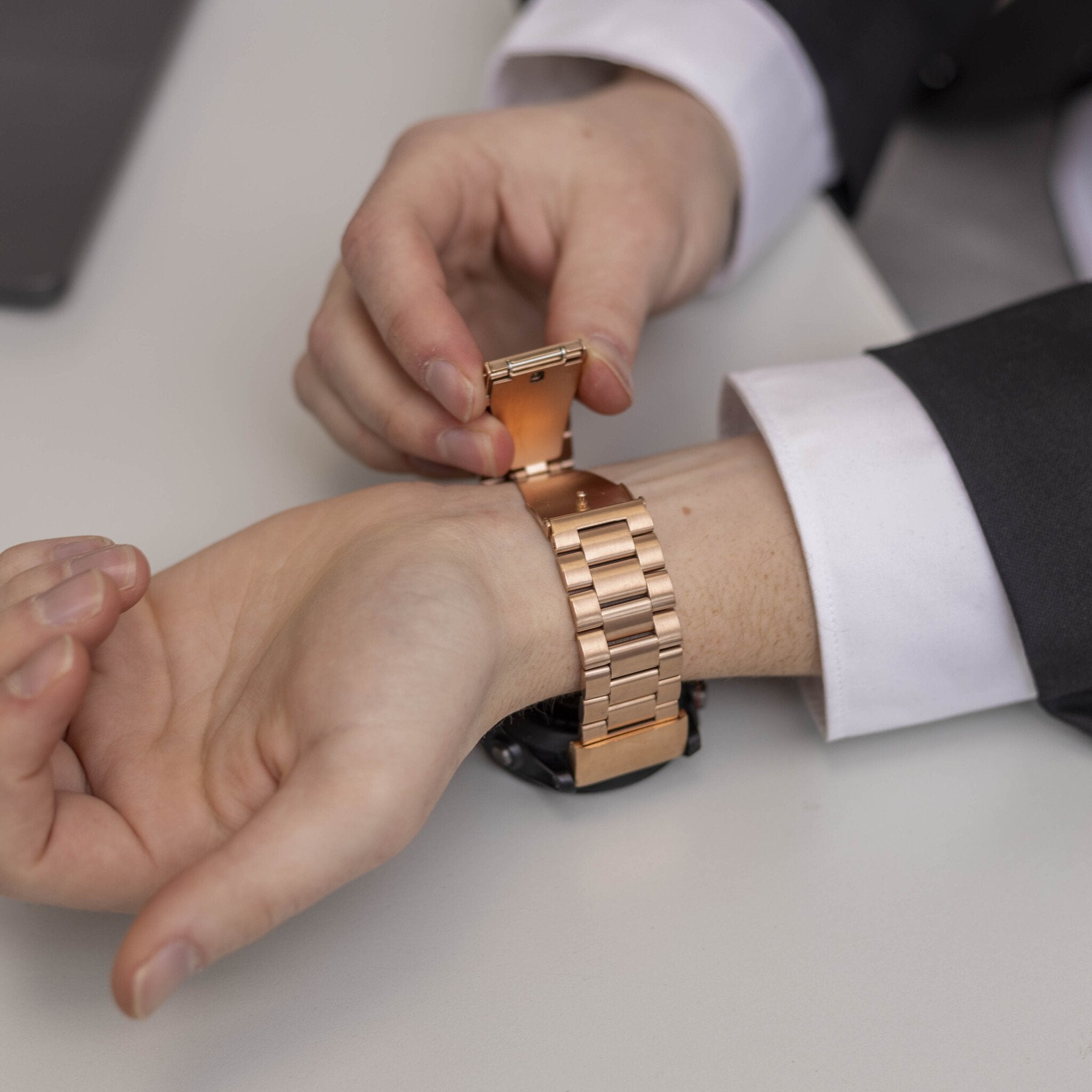 Garmin Descent MK3i - 51mm Steel Strap (Rose Gold)