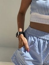 Bracelet acier xoxo Wildhearts Apple Watch (noir)