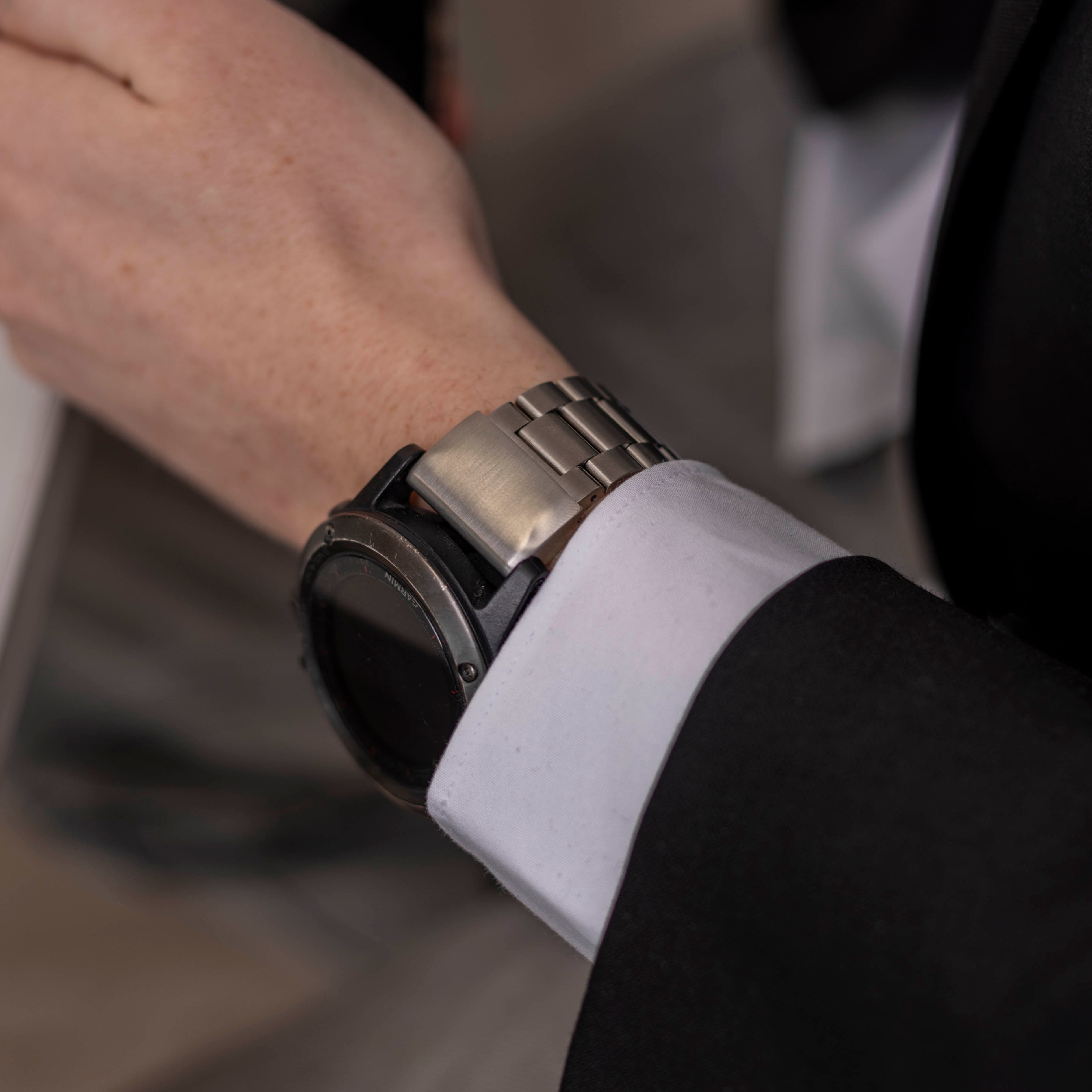 Bracelet acier Garmin Fenix 3 (argent)