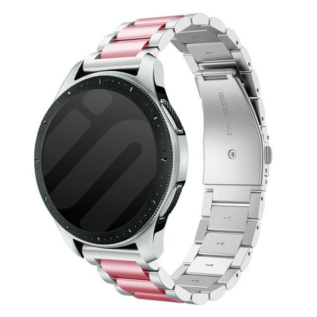 Bracelet acier Garmin Venu 2 Plus (argent/rose)
