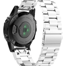 Bracelet acier Garmin Instinct E - 40mm (argent)