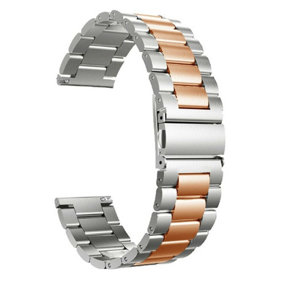 Bracelet acier Garmin Vivomove Luxe (argent/rose or)