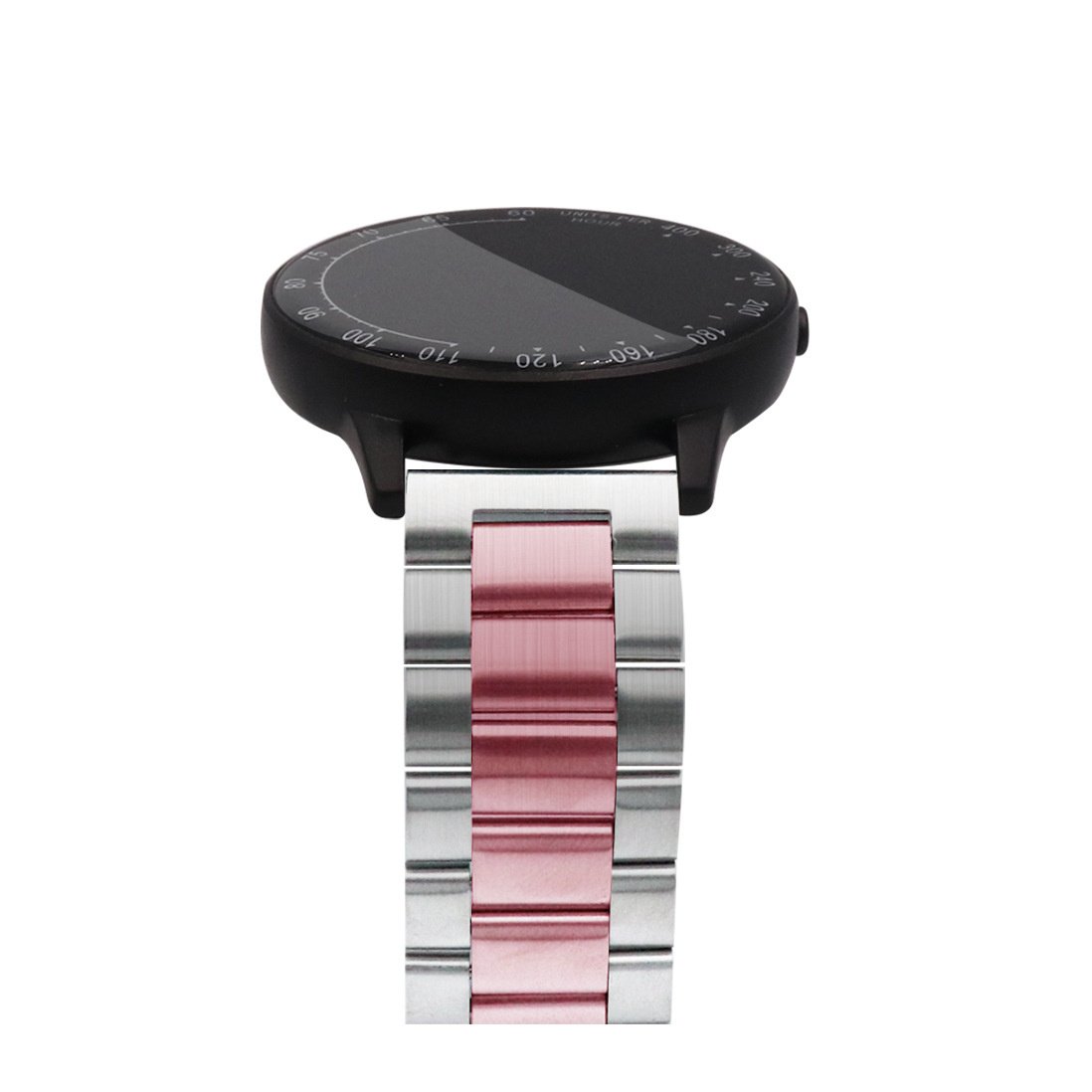 Bracelet acier Garmin Forerunner 255s (argent/rose)