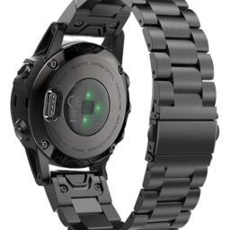 Bracelet acier Garmin Instinct E - 40mm (noir)