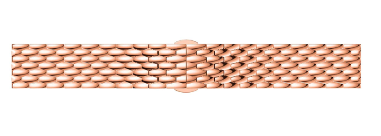 Bracelet acier 'Dragon' Withings Steel HR - 40mm (rose or)