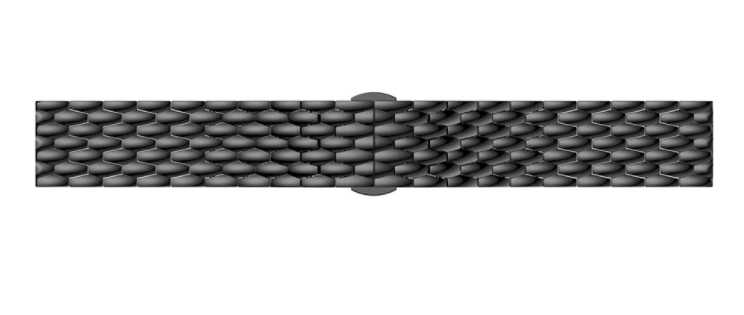 Bracelet acier 'Dragon' Amazfit Balance 2 (noir)