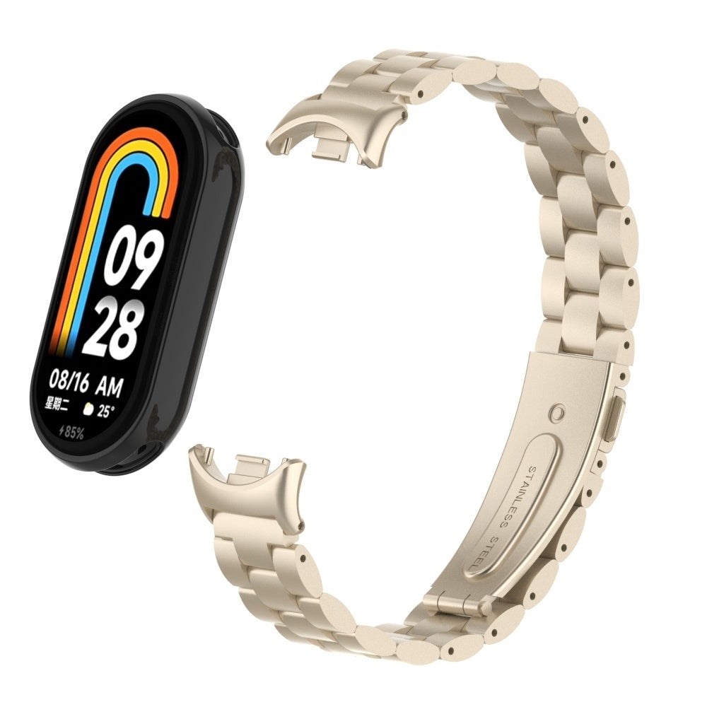 Bracelet acier Xiaomi Smart Band 10 (lumiere stellaire)