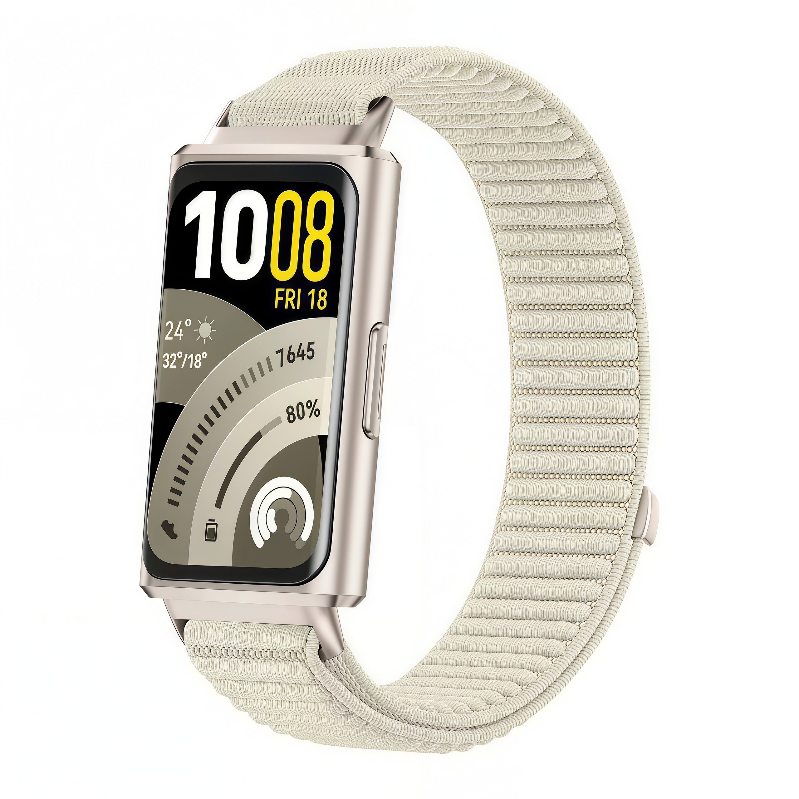 Bracelet nylon ondulé Huawei Band 11 Pro (lumière stellaire)
