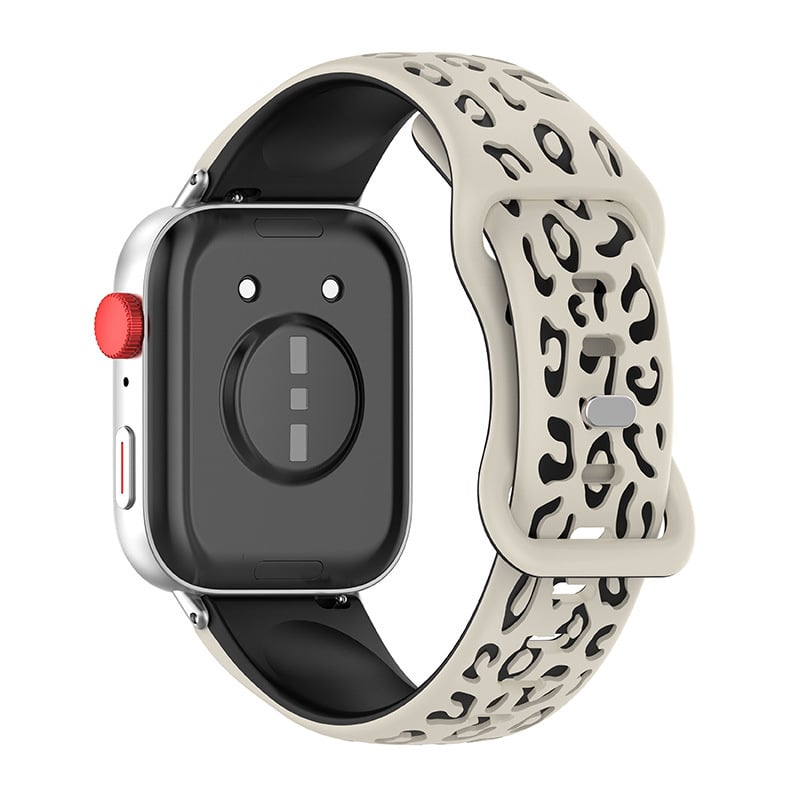 Bracelet silicone avec motif léopard Huawei Watch Fit 3 (lumière stellaire/noir)