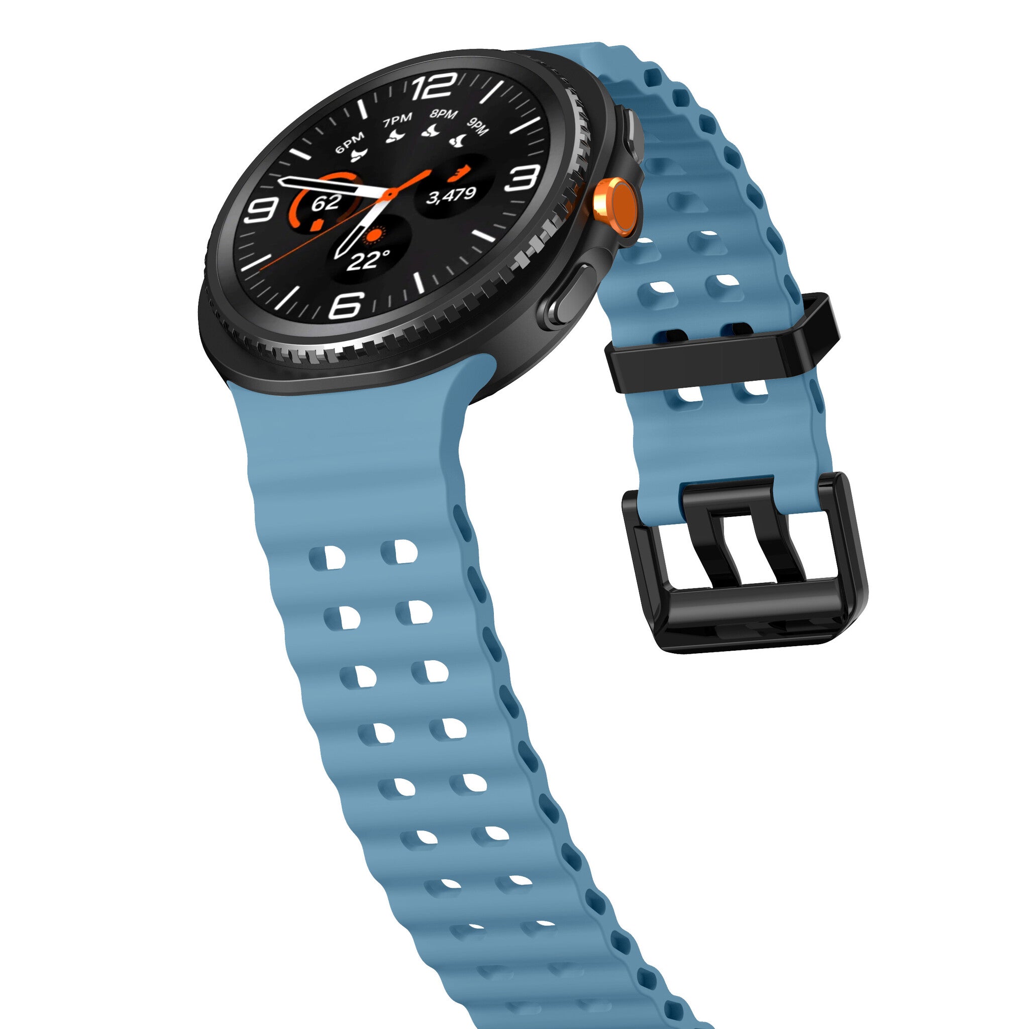 Samsung Galaxy Watch 8 - 40mm Ocean Strap (Matte Blue)