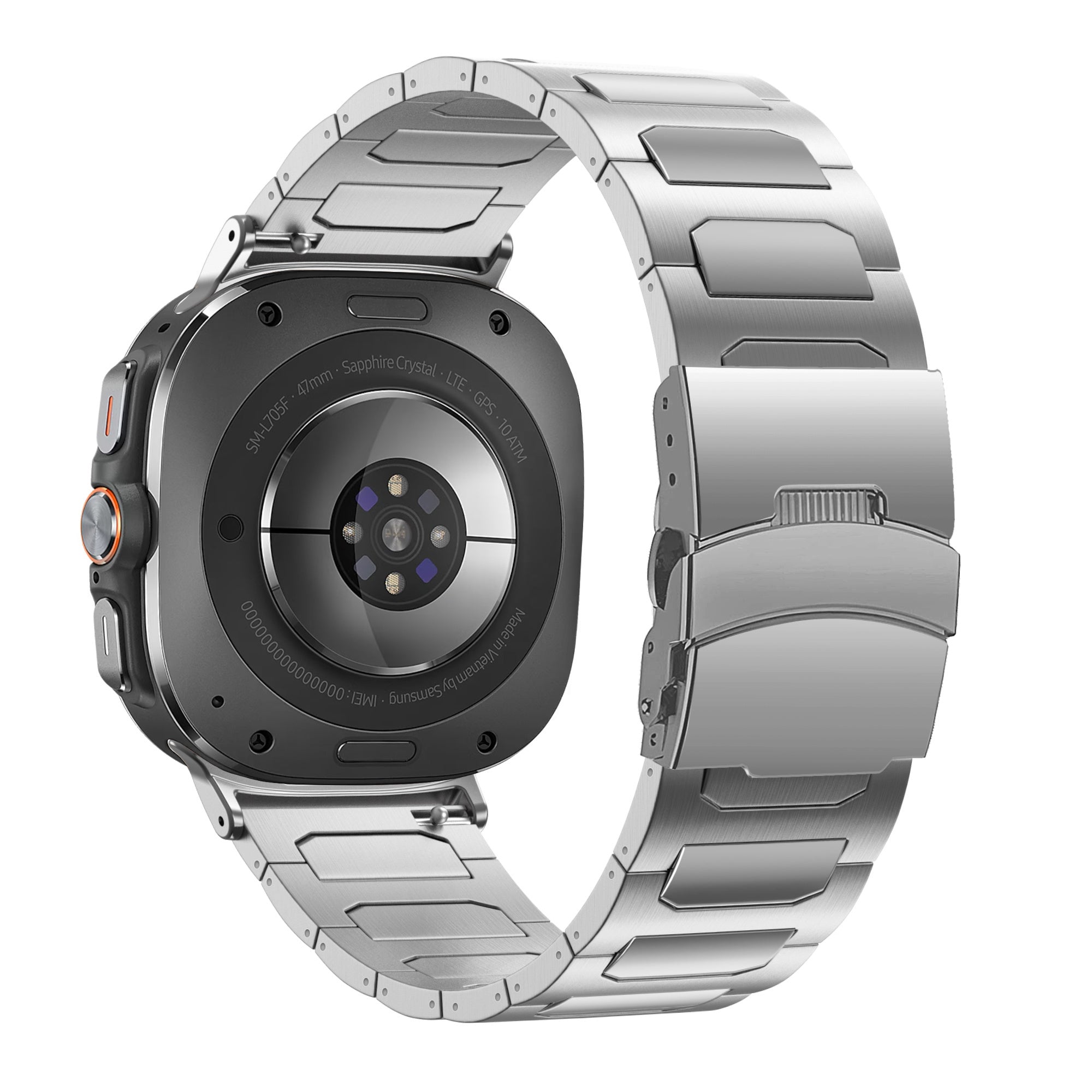 Bandz Samsung Galaxy Watch Ultra Titanium Strap 'Deluxe' (Silver)