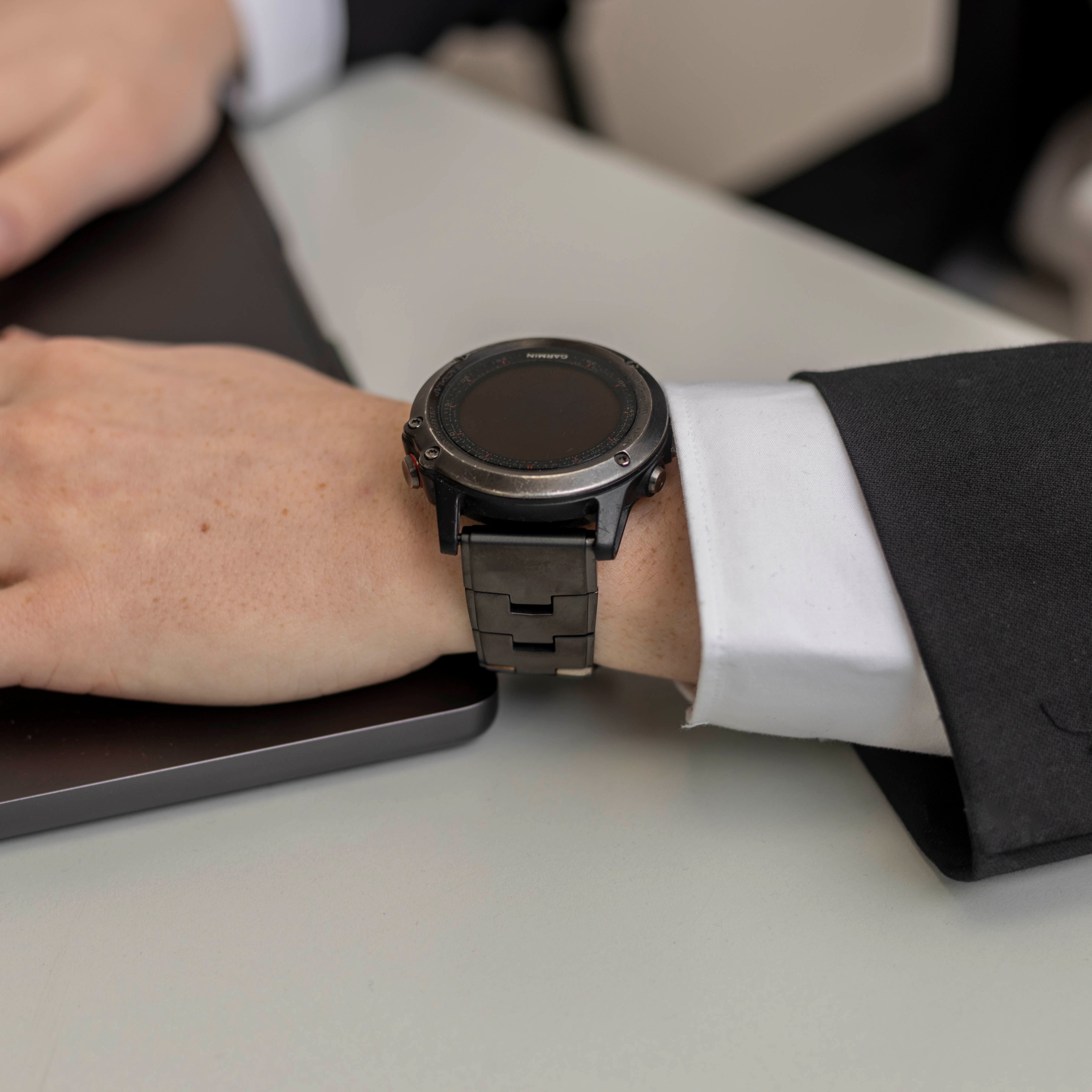 Bracelet titane Garmin Fenix 3 (graphite)